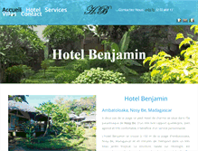 Tablet Screenshot of hotelbenjamin-nosybe.com